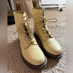 Doc martens light yellow